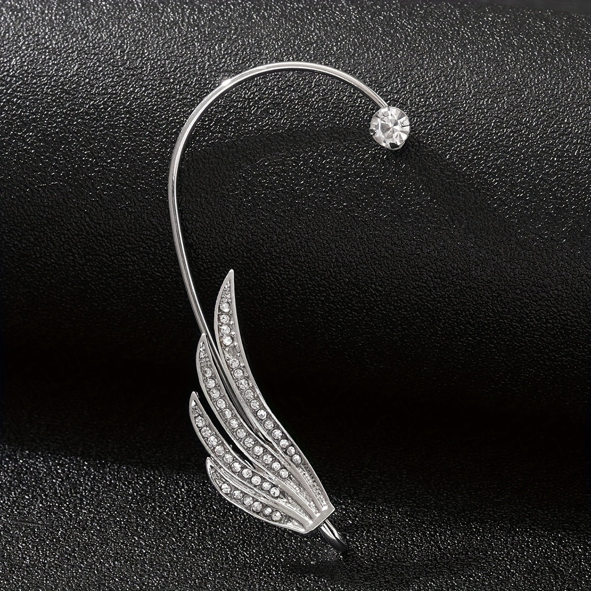 Zircon Wing Ear Clips High End Ear Bone Earrings