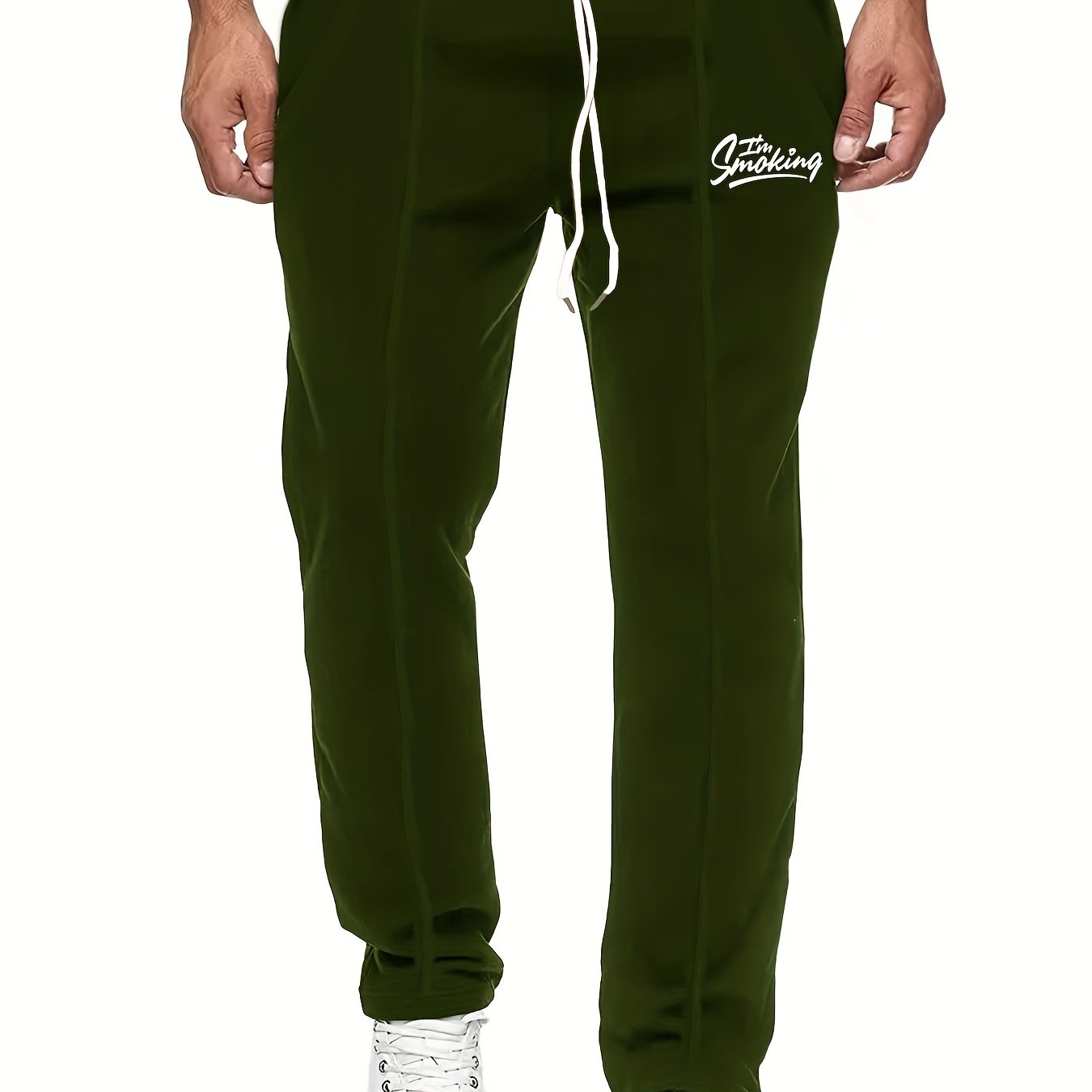 Men's Stretchy Drawstring Sweatpants with Pockets