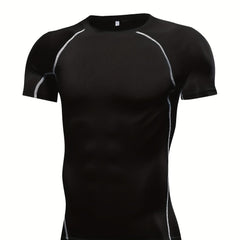 Men's Quick Drying Compression Sports T-Shirt for Gym Running