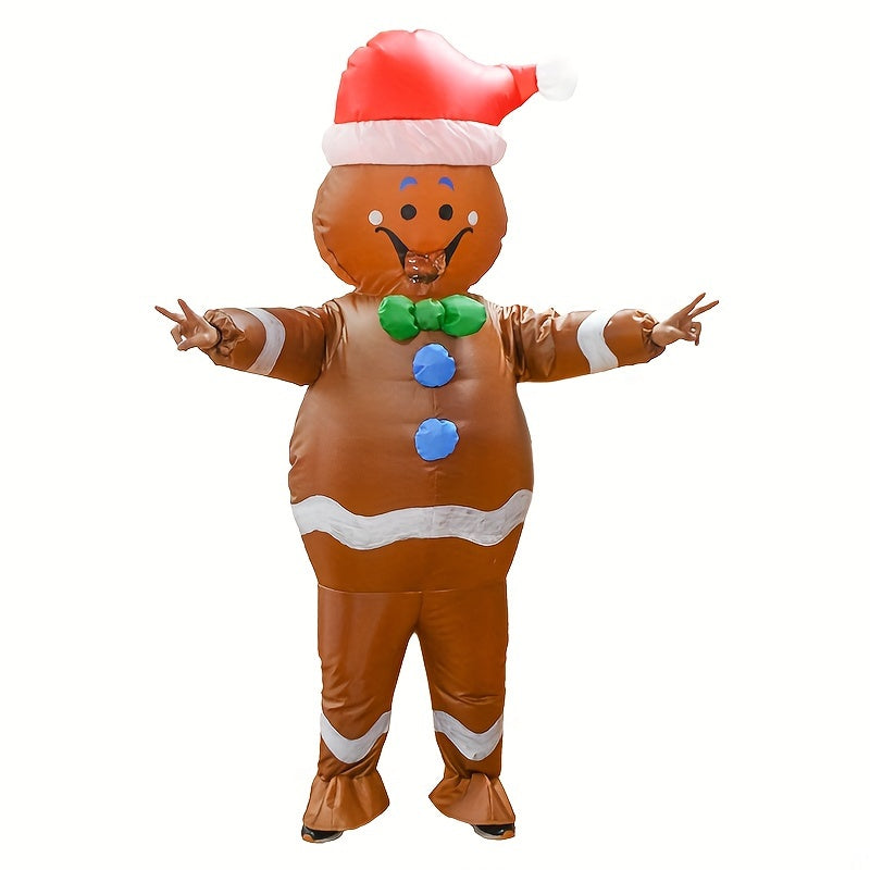 Gingerbread Man Inflatable Costume - Adult Size