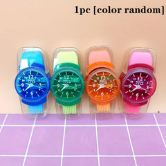 Watch Shape Pencil Sharpener 3 in 1 Student Stationery