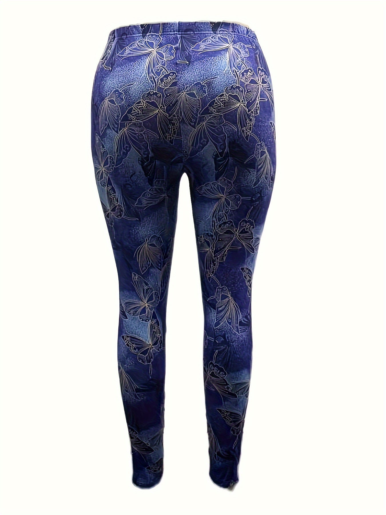  Butterfly Print High Rise Leggings