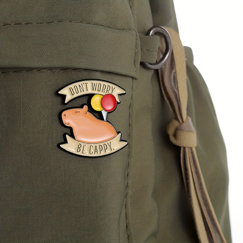 Capybara Balloon Enamel Pins