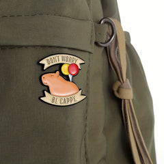 Capybara Balloon Enamel Pins