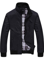 Men's Zip-Up Sports Jacket with Pockets