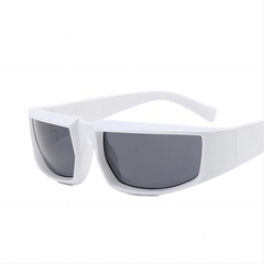 Square Wrap Around Sports Sunglasses for Women Thick Frame
