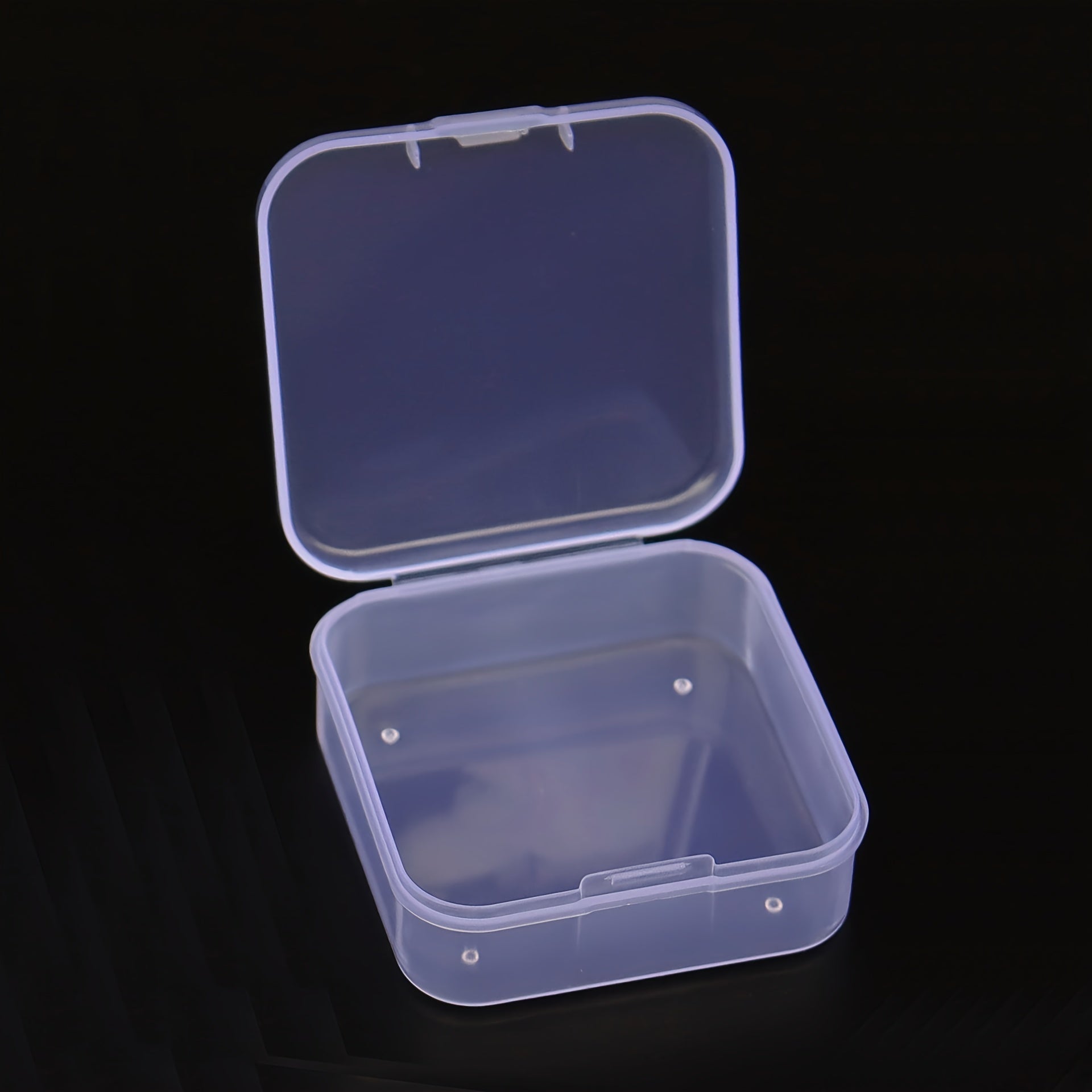 10 PCS Clear Square PP Storage Box for Earplugs, Jewelry, Hardware