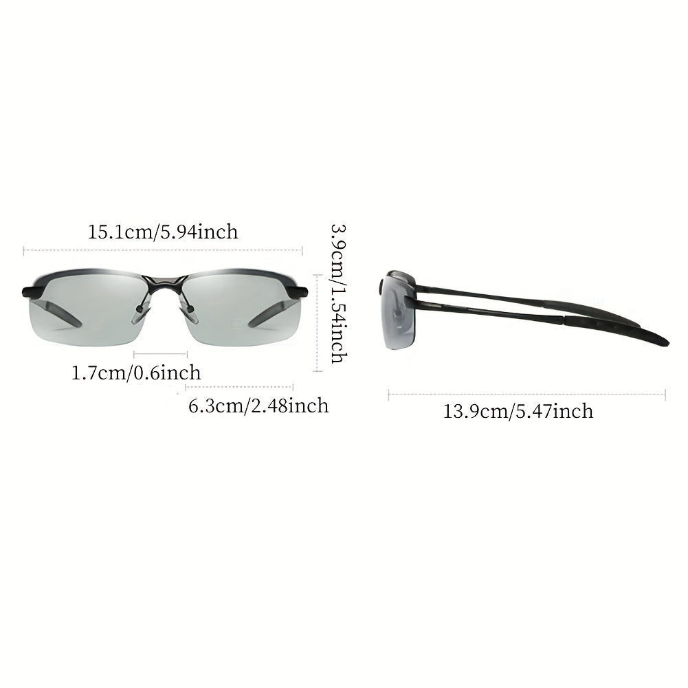 Men's Polarized Driving Sunglasses Dual use PC Glasses