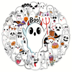 50pcs Funny Ghost Series Graffiti Stickers Waterproof DIY Creative