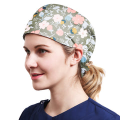 Quick Dry Working Cap Adjustable Sweatband Tie Cotton Hat Unisex