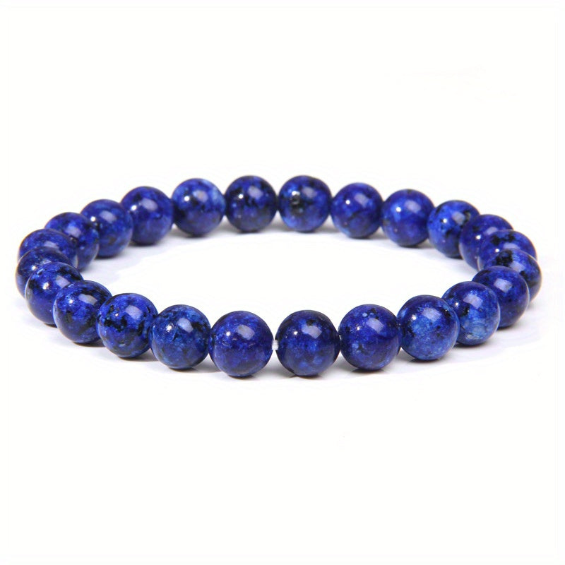 Natural Rose Quartz Beaded Bracelet - Fashionable Unisex Style