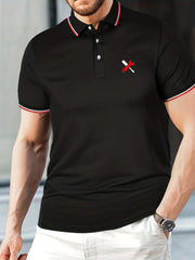 Men's Wrench Print Casual Polo Shirt