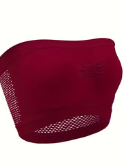 3pcs Seamless Bandeau Bras Breathable Strapless Bra Women's Lingerie