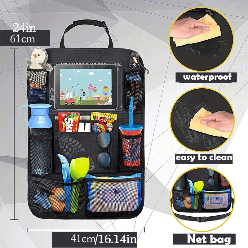 Car Seat Back Pocket Organizer & Tablet Holder