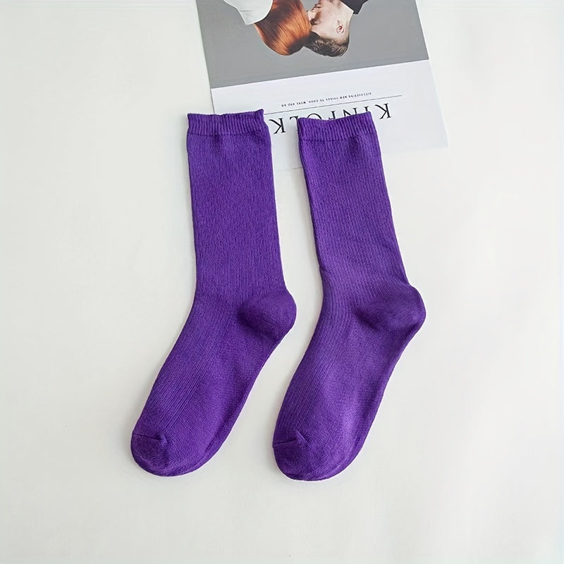 6 Pairs Comfy & Breathable All-match Women's Socks