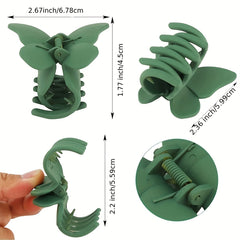 Butterfly Hair Claw Solid Banana Clip Non Slip Hair Styling Accessory