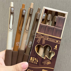 4pcs Box Soft Bag Rollerball Pen Press Type Pen Box Brush Pen Smooth