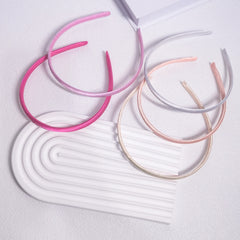 25pcs Satin Skinny Headband Head Hoop Nonslip Hair Band for Women Girls