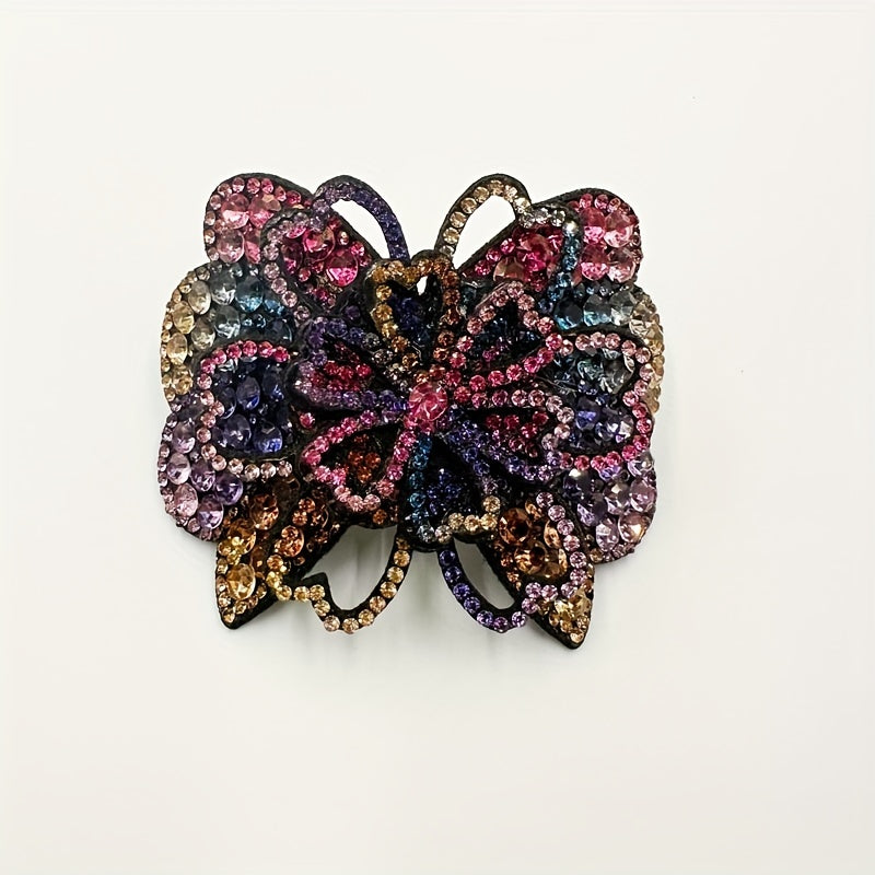 Rhinestone Flower Hair Claw Large Hair Clip Hair Accessories