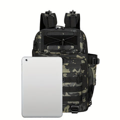Fishing Tackle Storage Bag with Water Bottle & Rod Holder