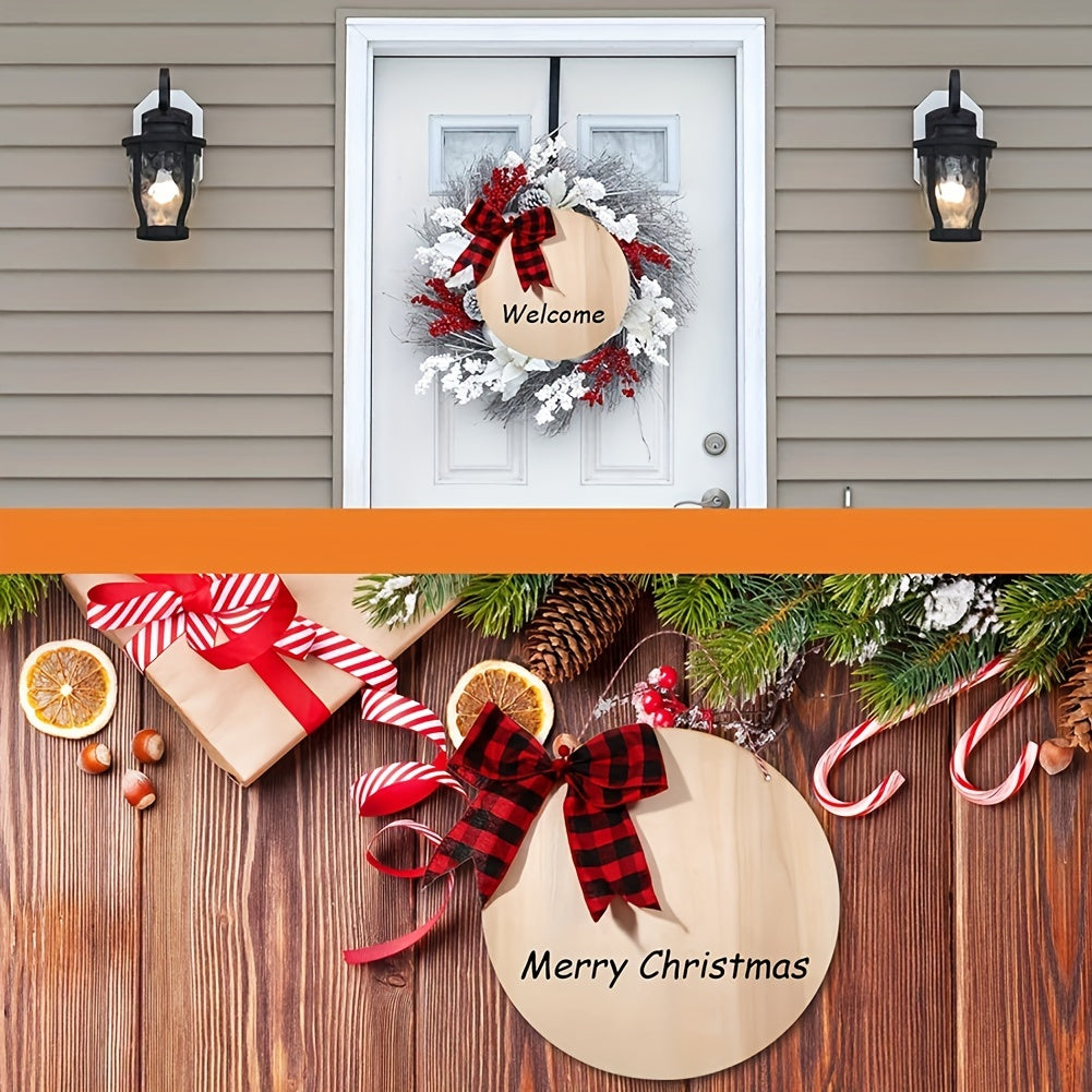 DIY Wooden Circle Sign Unfinished Blank Wood Slices Round Wood Hanging Sign