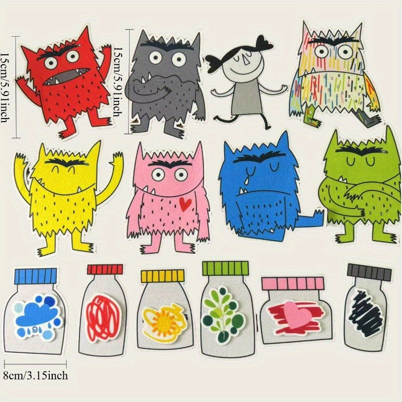 Emotional Monster Felt Board Teacher's Kit