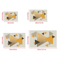 Nordic Geometric Triangular Carpet - Anti Slip