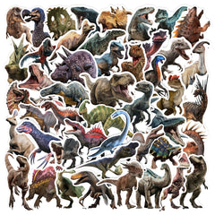 Dinosaur Doodle Stickers 50pcs Waterproof Decals for Laptop Water Bottles Helmet