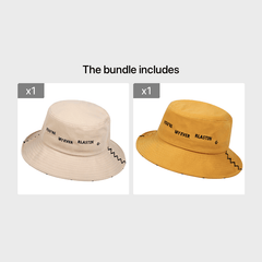 Embroidery Bucket Hat Women Men Unisex