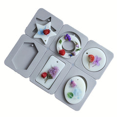 Flower Aromatherapy Gypsum Diffuser Stone Hanging Sign Silicone Mold