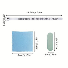 3-Piece Jewelry Polishing Set with Ring Size Measurement