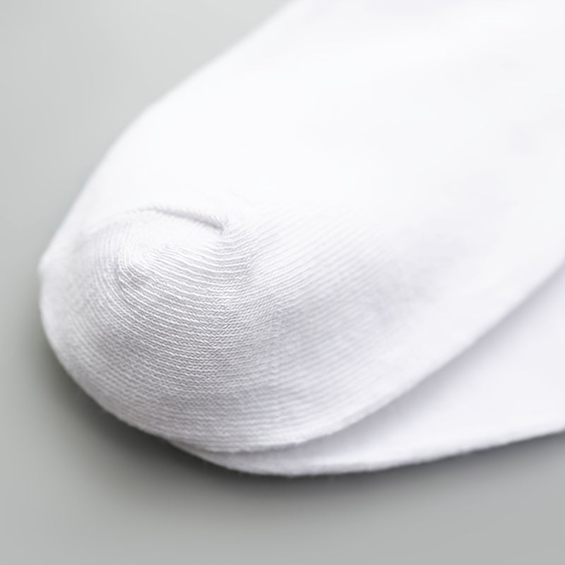 5 Pairs Breathable Low Cut Ankle Solid Socks Women's Stockings