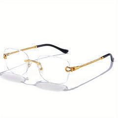 Men's Rimless Sunglasses UV Protection for Beach
