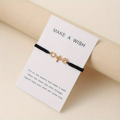 Dog Paw Love Braided Knot Bracelet for Hand Decoration Gift