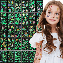 Nightglow Temporary Tattoos for Kids - Waterproof & Long lasting