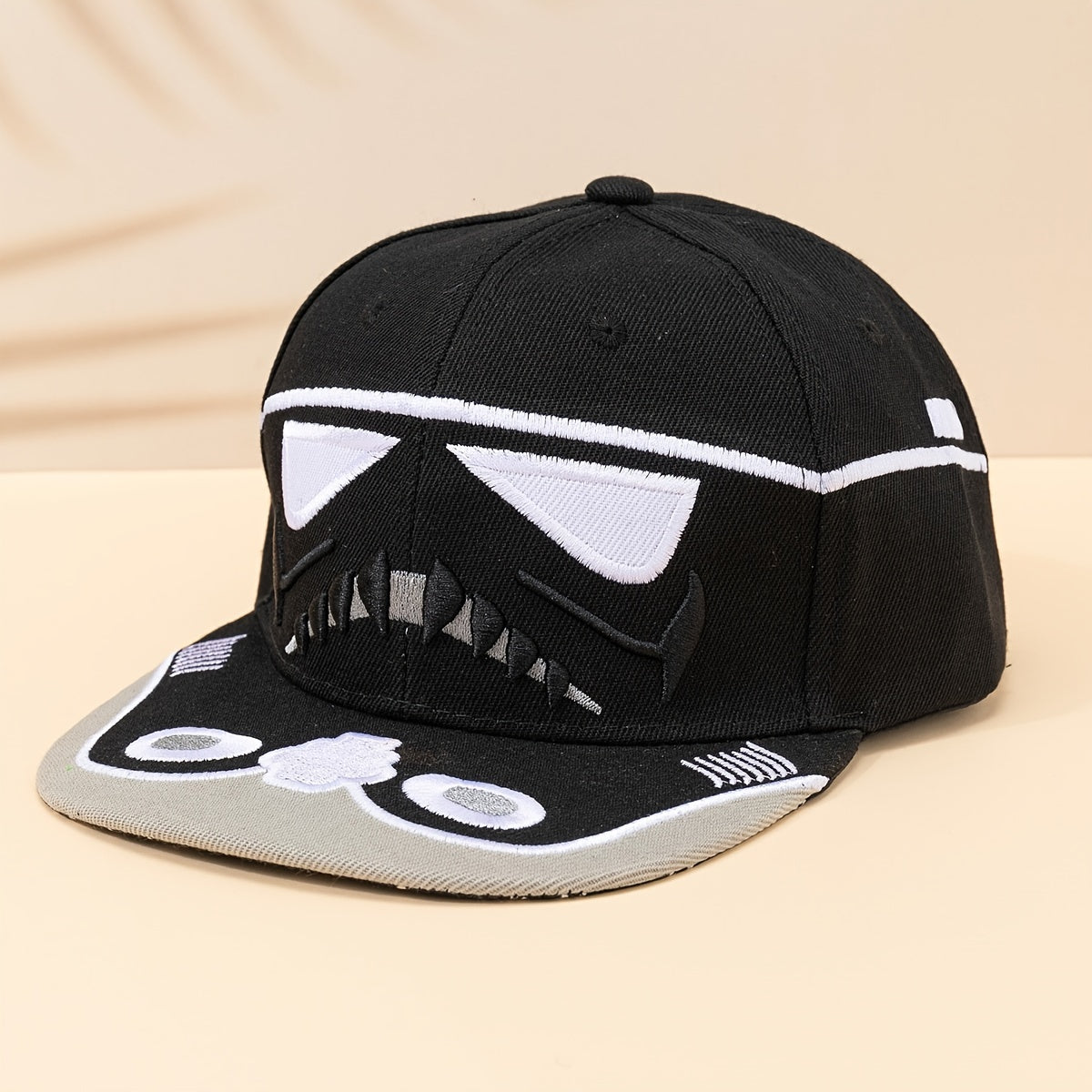 3D Cartoon Face Hip Hop Snap Back Hat Embroidery Baseball Cap