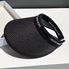 Women Sunshade Visor Hat Wide Brim UV Protection Travel Beach Hat