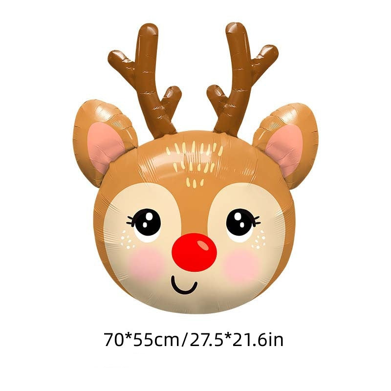 Christmas Foil Balloons Santa Snowman Xmas Decoration