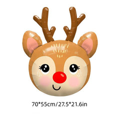 Christmas Foil Balloons Santa Snowman Xmas Decoration