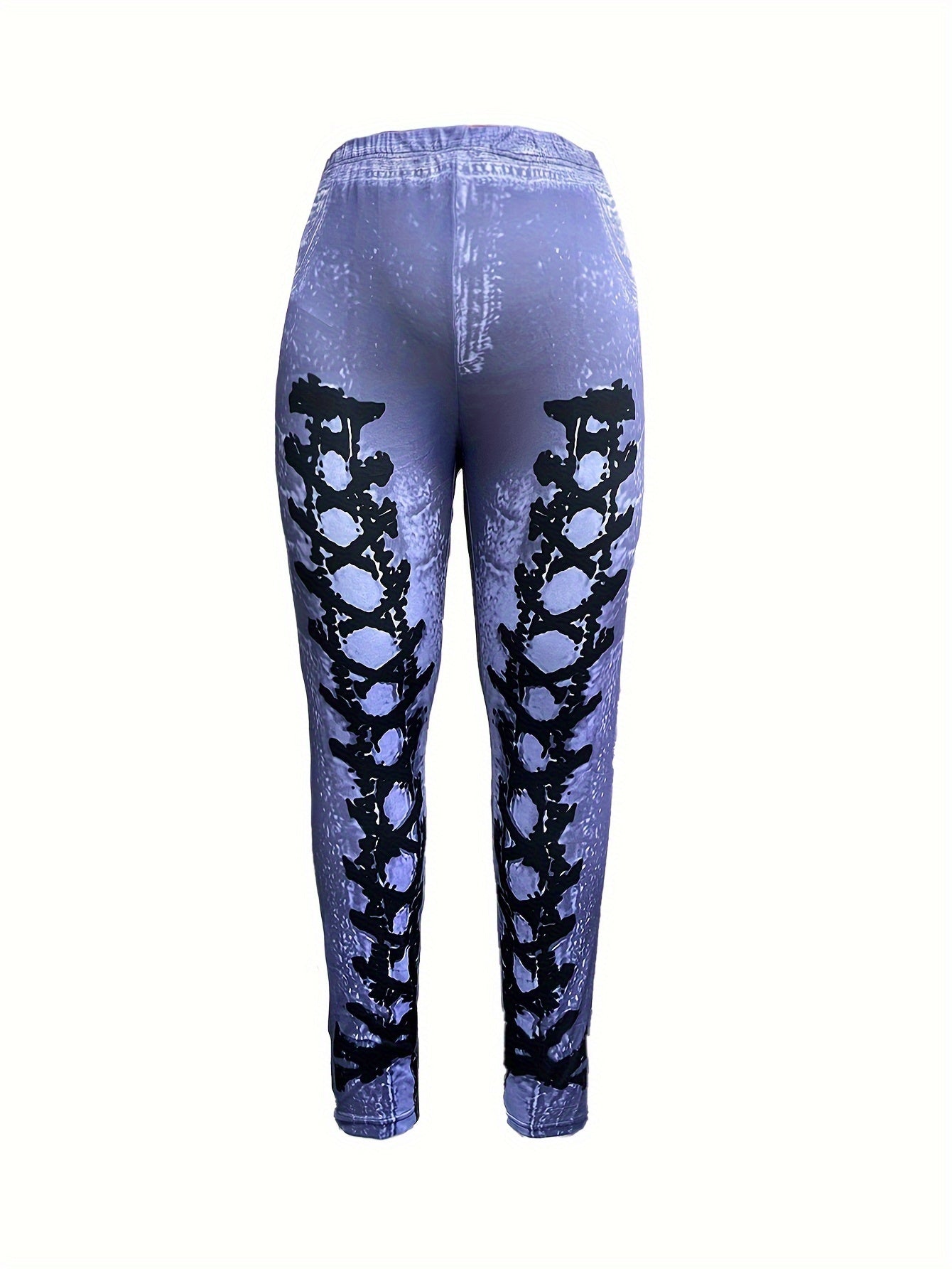  Denim Print Slim Fit Leggings