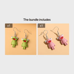 Cute Frog Drop Earrings