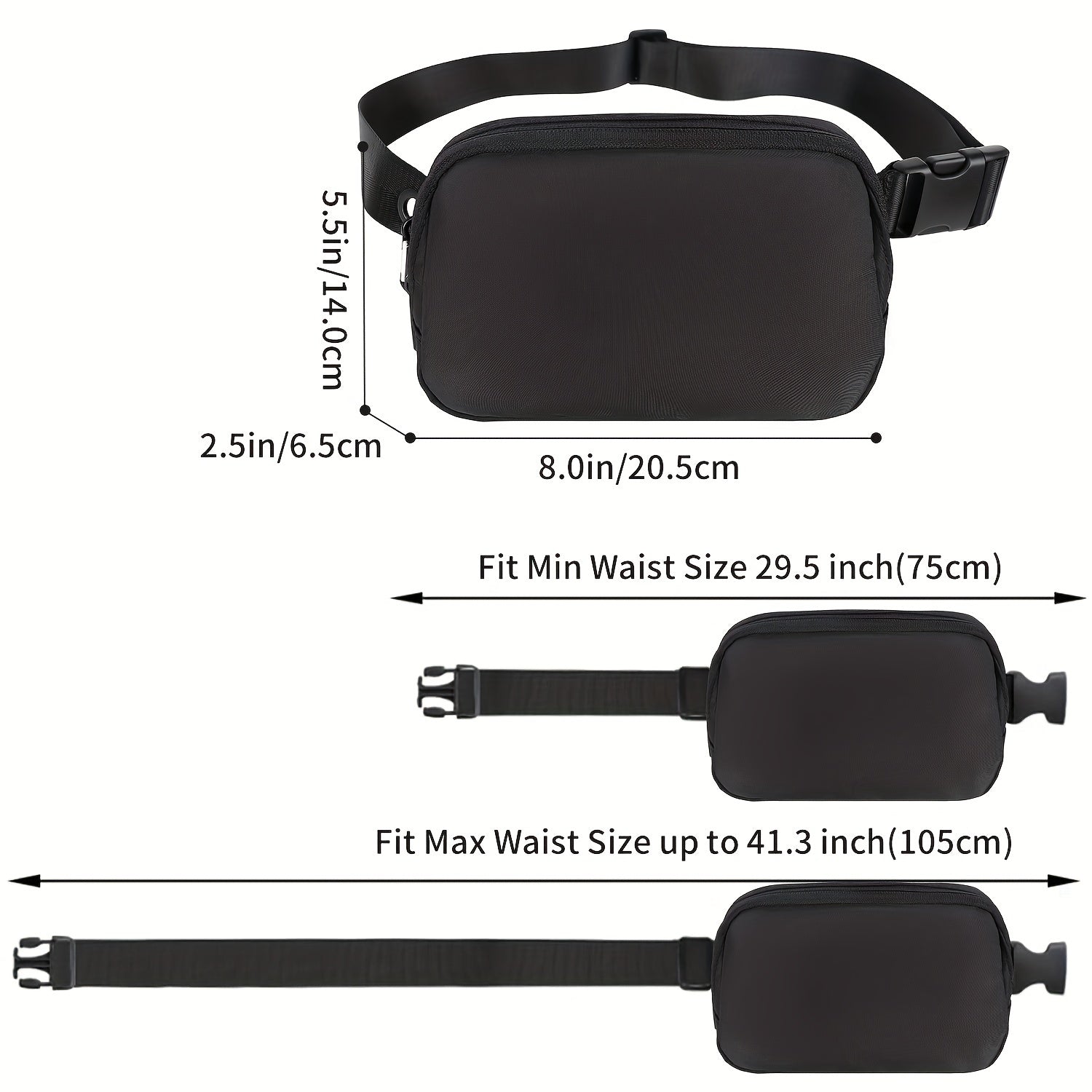 Women's Small Belt Bag Crossbody Fanny Pack
