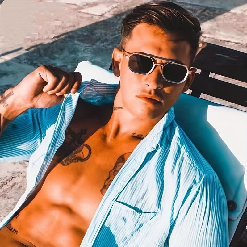Punk Metal Frame Hip hop Sunglasses Outdoor Vacation Sun Shades