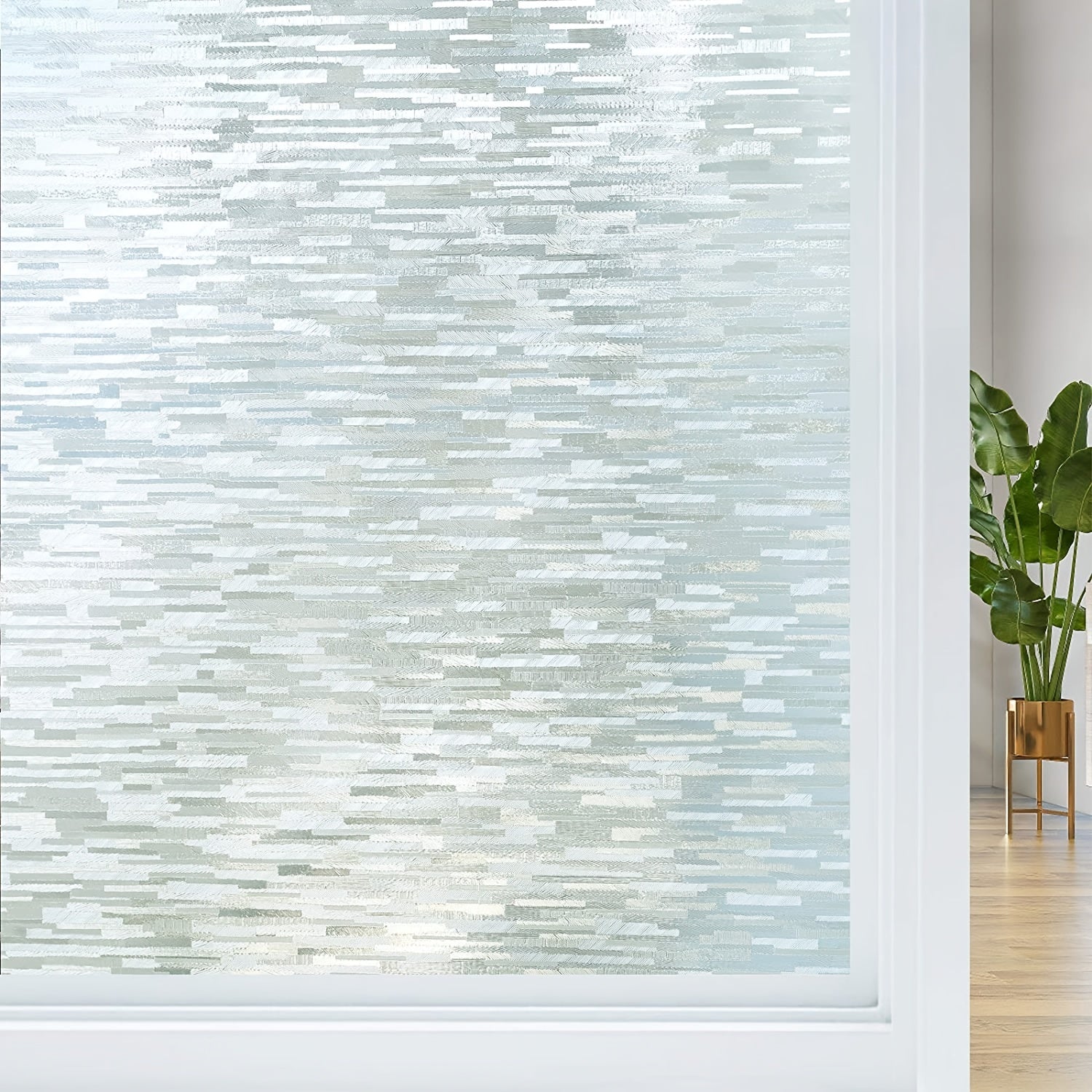 UV Blocking Frosted Glass Window Film Static Cling Vinyl Window Clings