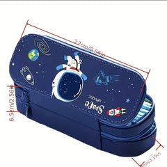 Large Capacity Stationery Box Pencil Case Double Layer Boy Handsome Good Looking