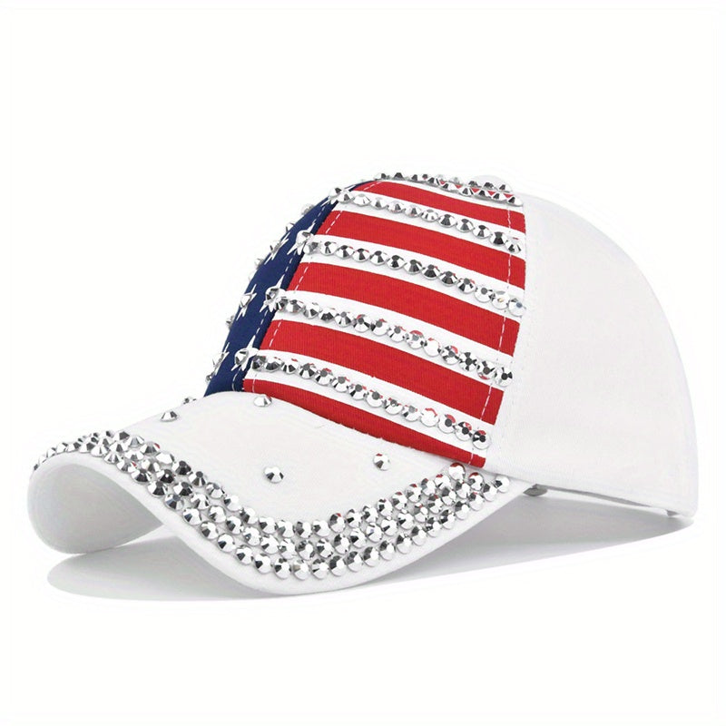Flag Pattern Block Dad Hat Unisex Hip Hop Sun Hats