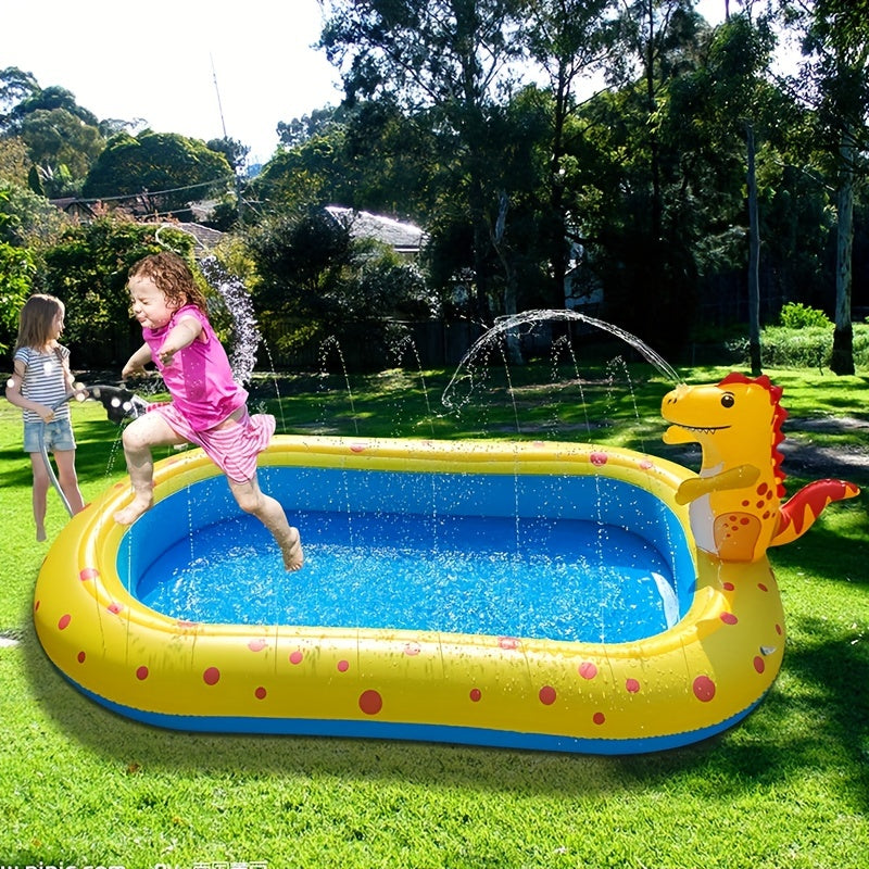 Inflatable Dinosaur Water Spray Swimming Pool Indoor/Outdoor
