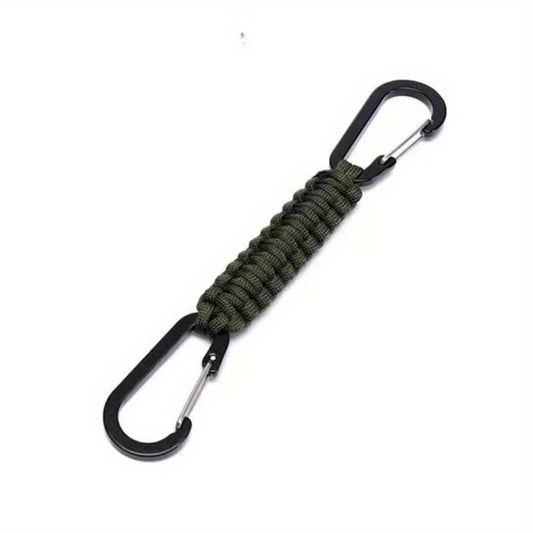 Outdoor Umbrella Rope Braided Double end Buckle Backpack Key Hanging Carabiner