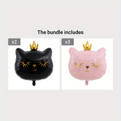 Adorable Kitten Foil Balloon for Party Decor
