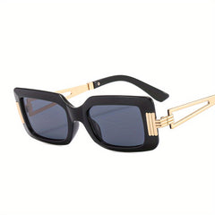 Y2K Square Sunglasses Metal Glasses UV400